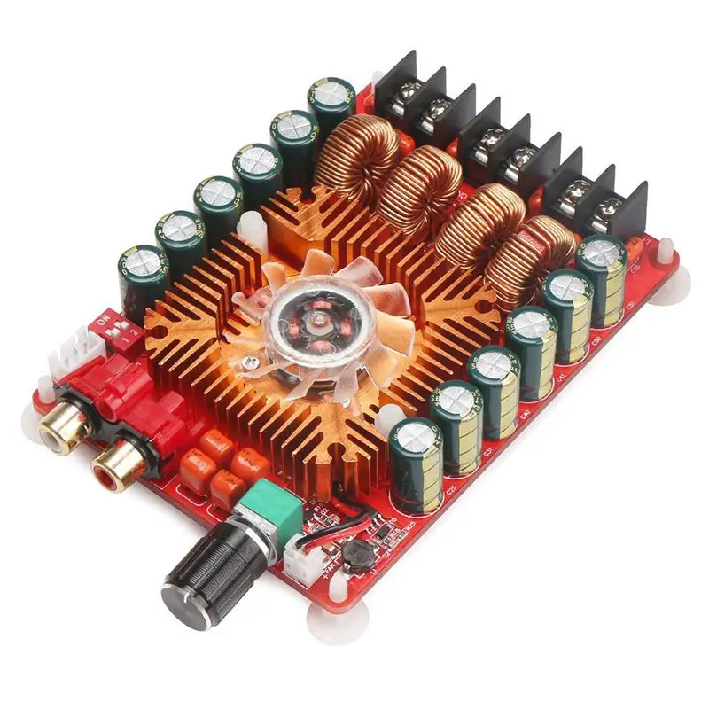 TDA7498E 2X160W Dual Channel Audio Amplifier Board, Support BTL Mode 1X220W Single Channel, DC 24V Digital Stereo Power Amp Mo