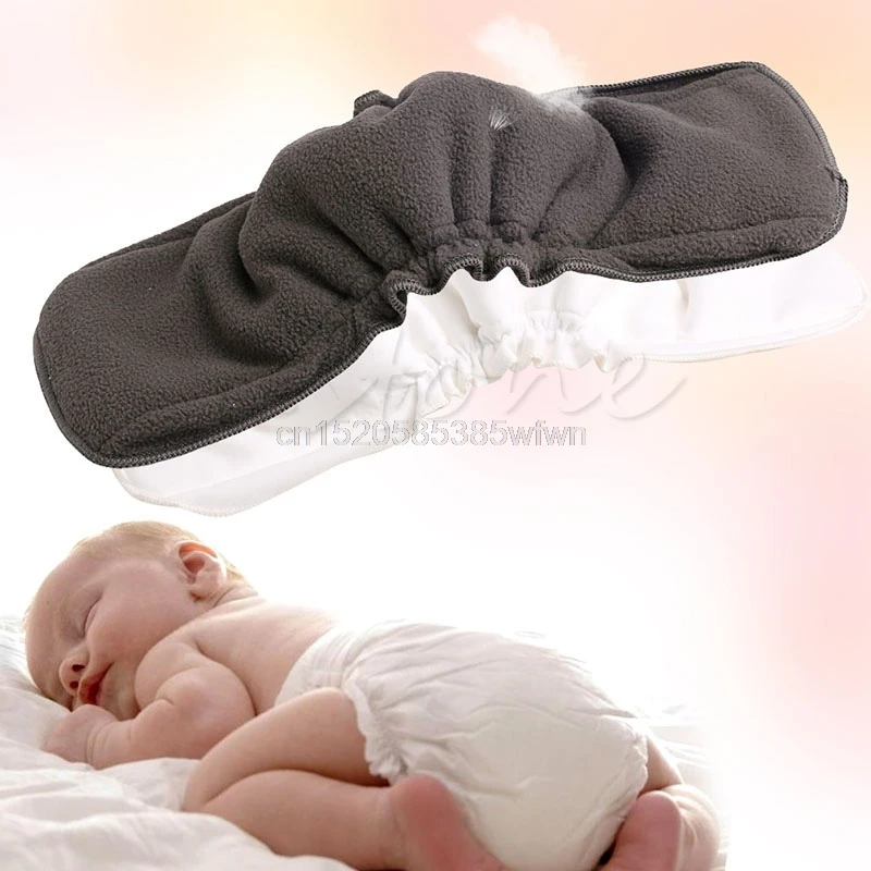5 Layers Bamboo Charcoal Cotton Diapers Inserts Nappy Changing Mat Baby Diapers Reusable Diaper
