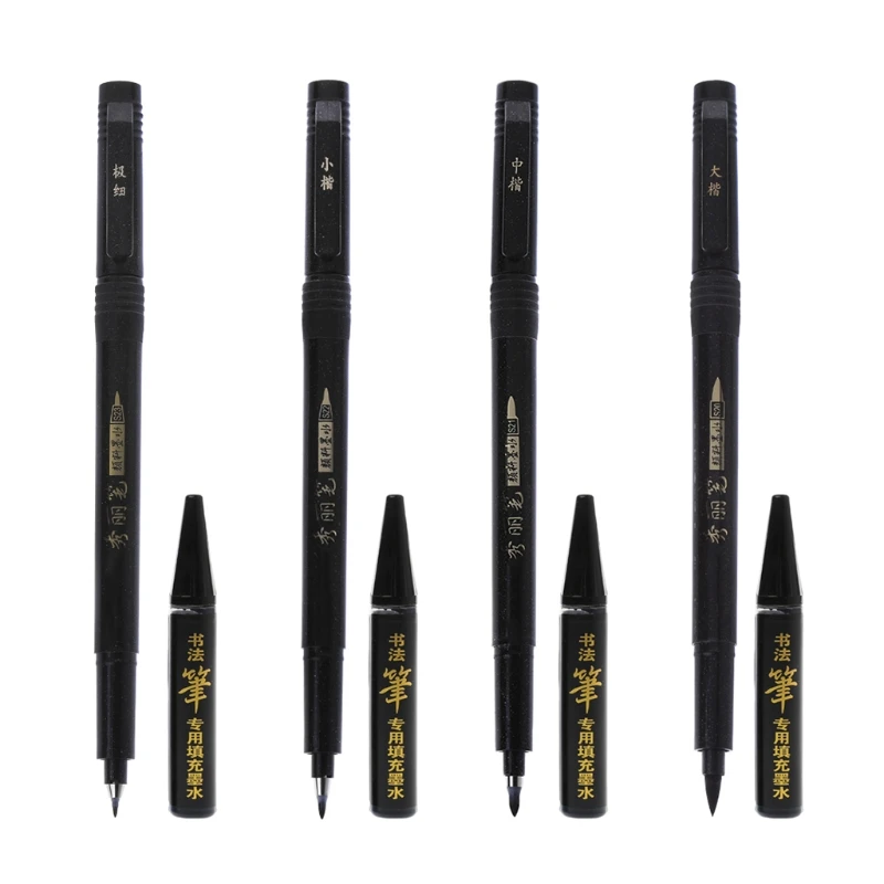 

Chinese refillable Calligraphy Writing Art Script Paint Tool Brush Pen Ink Set