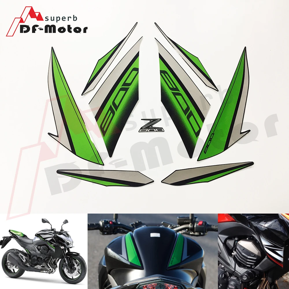 Полный наклейки для Kawasaki Z800 2013 Графика комплект мотоцикла весь автомобиль 3 м Dec наклейки обтекатель - Цвет: KPX0816A