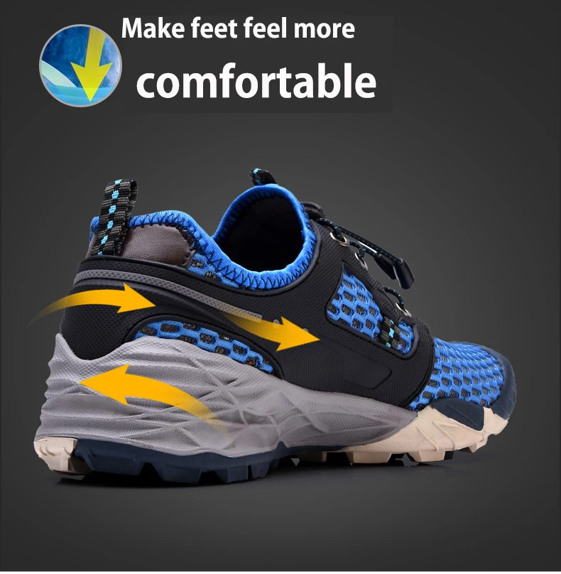 Socone Men's Non-Slip Hiking Shoes Breathable Mountain Climbing Lace-Up Outdoor Wear-Resisting Sports Sneakers  (4)
