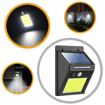 

Kohree 3MODES Solar Wall Lamp Montion Sensor 48 COB LED Outdoor Street Light for Homer Garden Backyard Waterproof