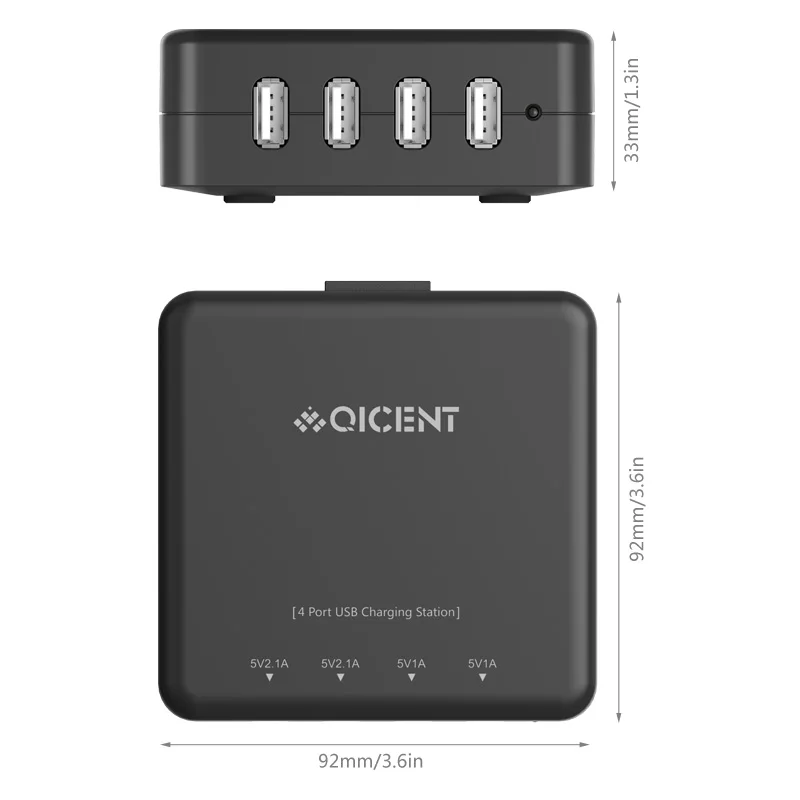 SUMPK 5V6A USB настольное зарядное устройство с 4 портами дорожное для iPhone/iPad Air 2/Samsung ЕС