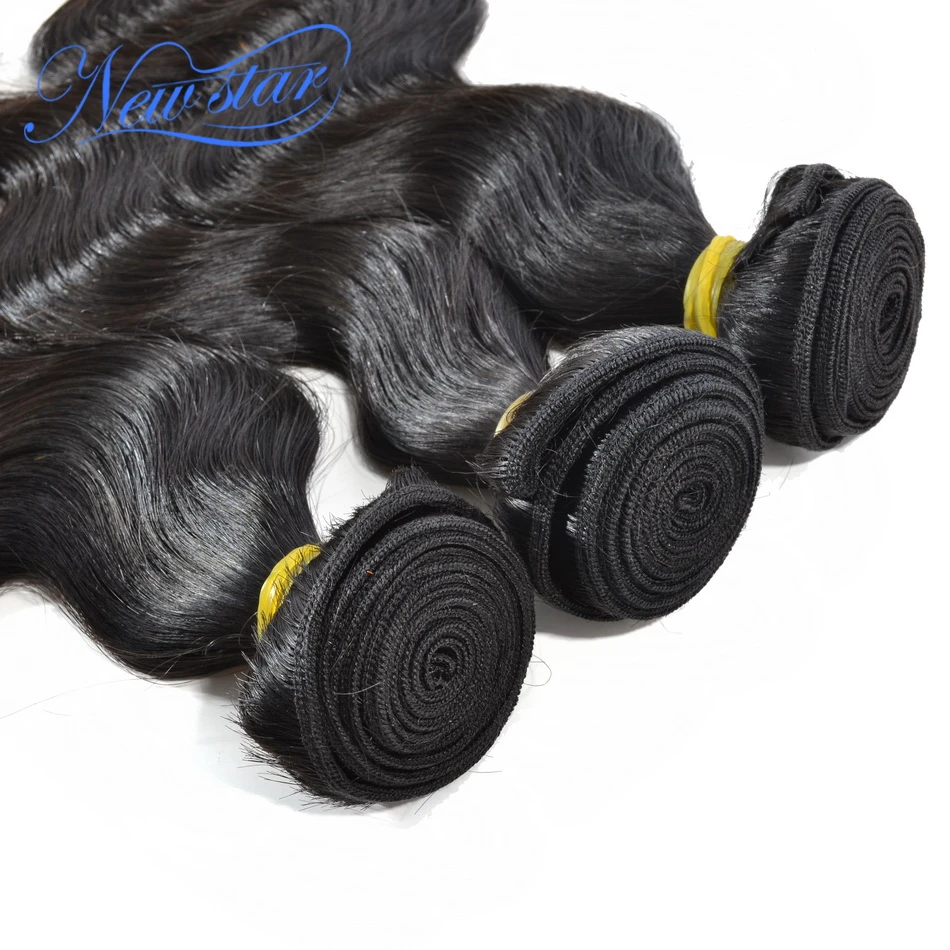 Натуральные волосы Малайзия Weave 3 Связки средства ухода за кожей волна