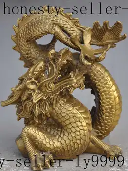 

christmas auspicious chinese folk fengshui brass zodiac dragon animal beast lucky statue