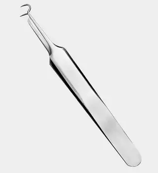 

Stainless Steel Blackhead Acne Blemish Pimple Extractor Remover Needle Bend Curved