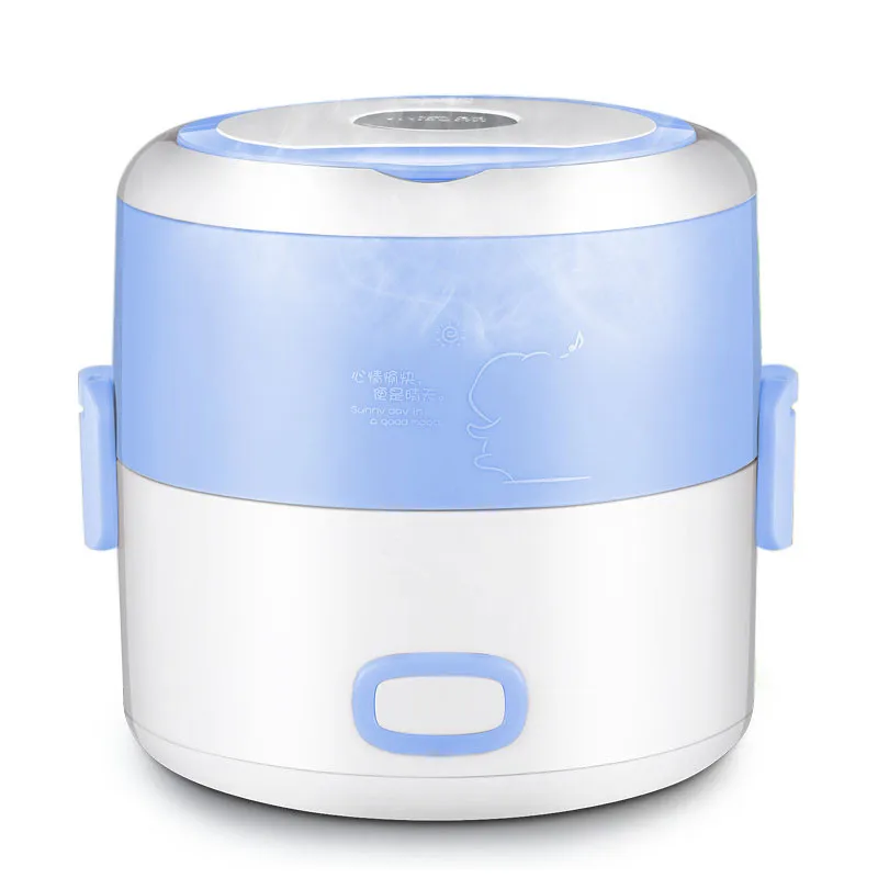 Mrosaa 1 шт. 1.2L Электрический нагреватель Ланч бокс Мини рисоварка из нержавеющей