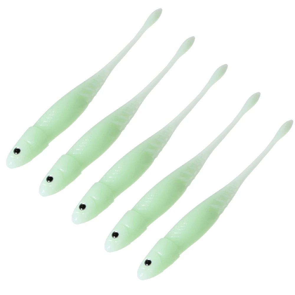 5PCS/lot Soft Fishing Lure 11cm 6.5g Plastic Lures Bait Pack 3D Eyes