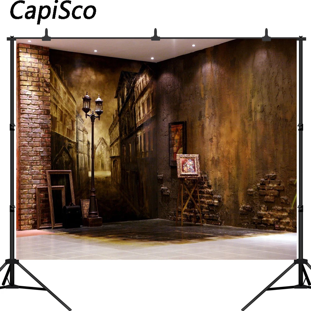 Capisco фон для фотостудии Европейская улица свадебный фотосъемки новый дизайн