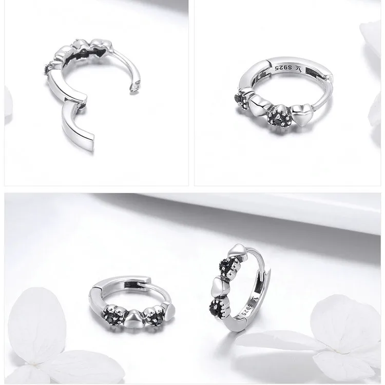 Настоящее 925 пробы, серебряные квадратные винтажные очаровательные прозрачные CZ свадебные серьги-кольца для женщин, ювелирные изделия для помолвки, Brincos GXE052