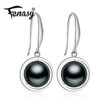 FENASY новые серьги из натурального жемчуга для женщин модные жемчужные украшения 925 Стерлинговое Серебро серьги-гвоздики шкатулка для ювелирных изделий