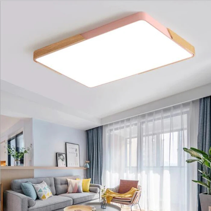 

LED Ceiling Light Modern Lamp Living Room Lighting Fixture Bedroom Kitchen Surface Mount Flush Panel Remote Control