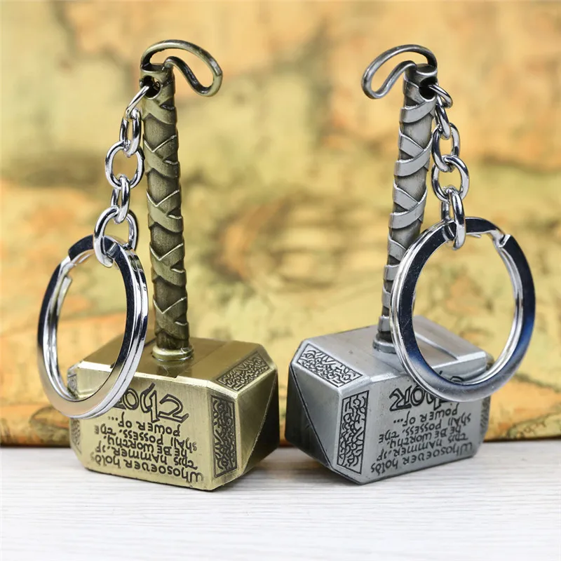 Новый Молот Тора мьельнир молоток металлический брелок Mjolnir фигура кулон из