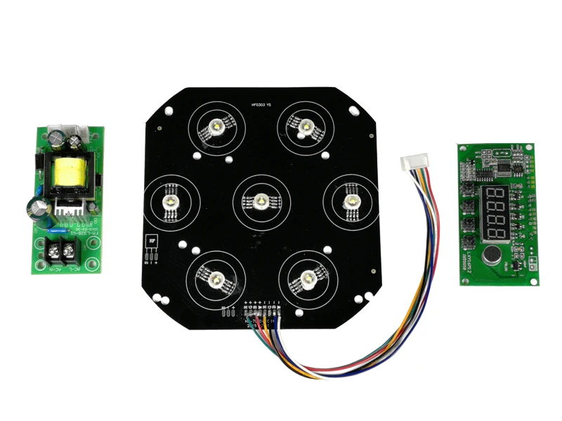 7x12 Вт rgbw светодиодная плата+ блок питания+ Материнская плата светодиодный светильник