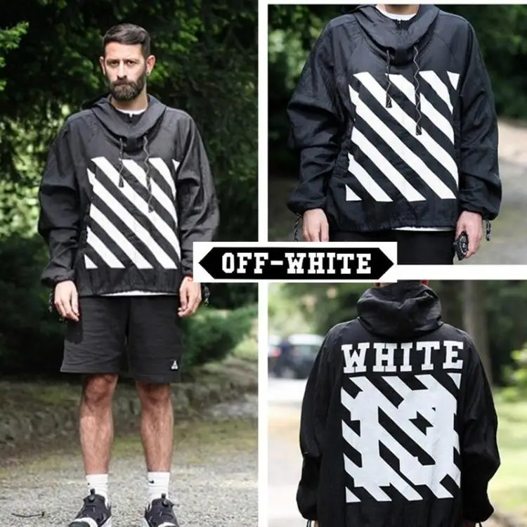 off white windbreaker mens
