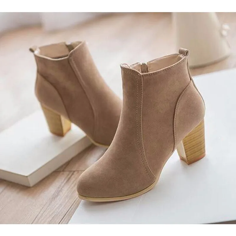 Short Cylinder Boots - Fashion Trendy Shop