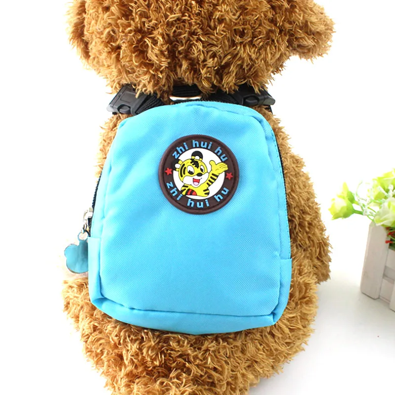 Cute Puppy Pet Backpack With 120cm Pet Leash Outdoor Travel Portable Dog Carrier Pets Small Dog Cats Hiking Travel Bag