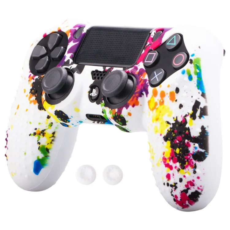 Type 1 PS4 контроллер точки Декаль силиконовый гель защитный рукав кожа ручки чехол крышки для Playstation 4 PS4 Pro Slim аксессуары - Цвет: Type 1