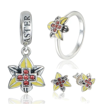 

Leaf jewelry sets Silver GW brand Jewelry for women , 925 silver earrings and pendant and ring SET-009H15