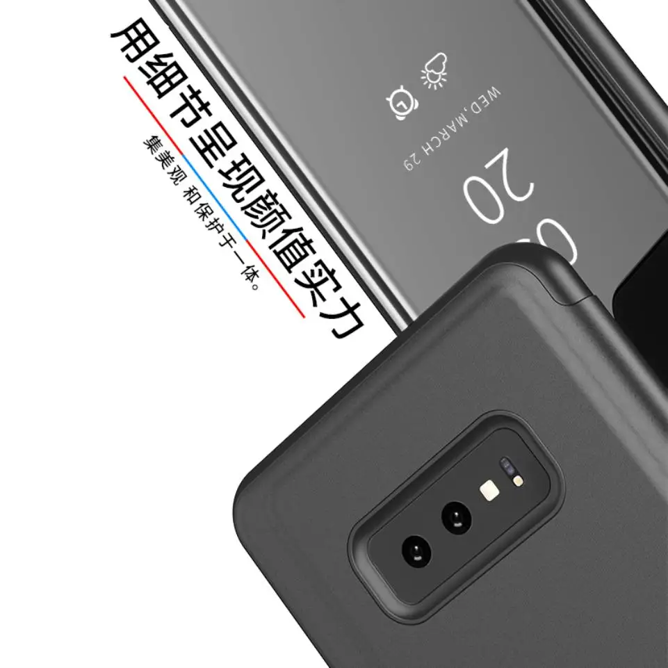 Для Oppo R17 R9 R9s R11 R11S Plus A5 A5s A7 AX5s A71 модный тонкий зеркальный флип чехол с подставкой