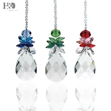 H& D гирлянда чакра Спектры "Вера Надежда Любовь" 3 шт. Кристалл Suncatcher Радуга производитель Ангел призмы Подвески Висячие капли домашний декор