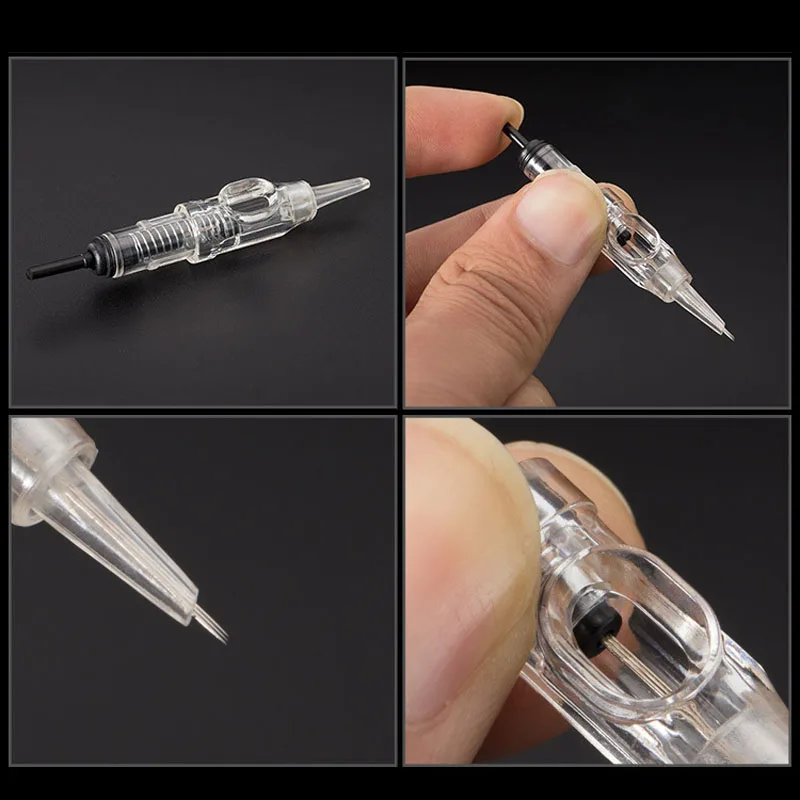  Tattoo Cartridge Needles 100pcs/Lot Mixed Sterilized Tattoo Machine Needle Permanent Makeup for Eye