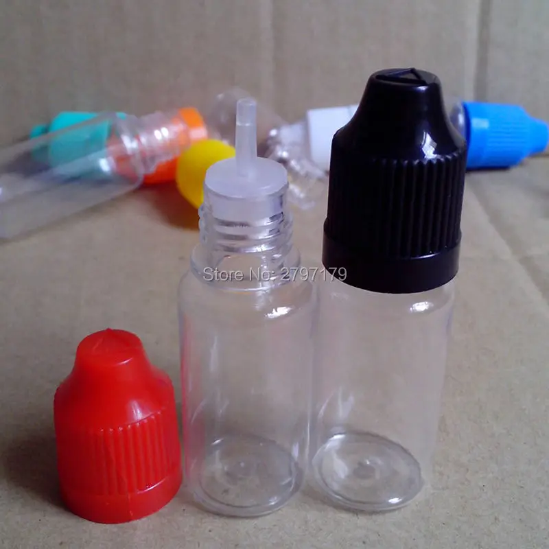 

Empty Eye Drop 10ml Plastic Dropper Bottle With Childproof Cap And Long Tip For e Liquid PET Hard Bottle Free Shipping