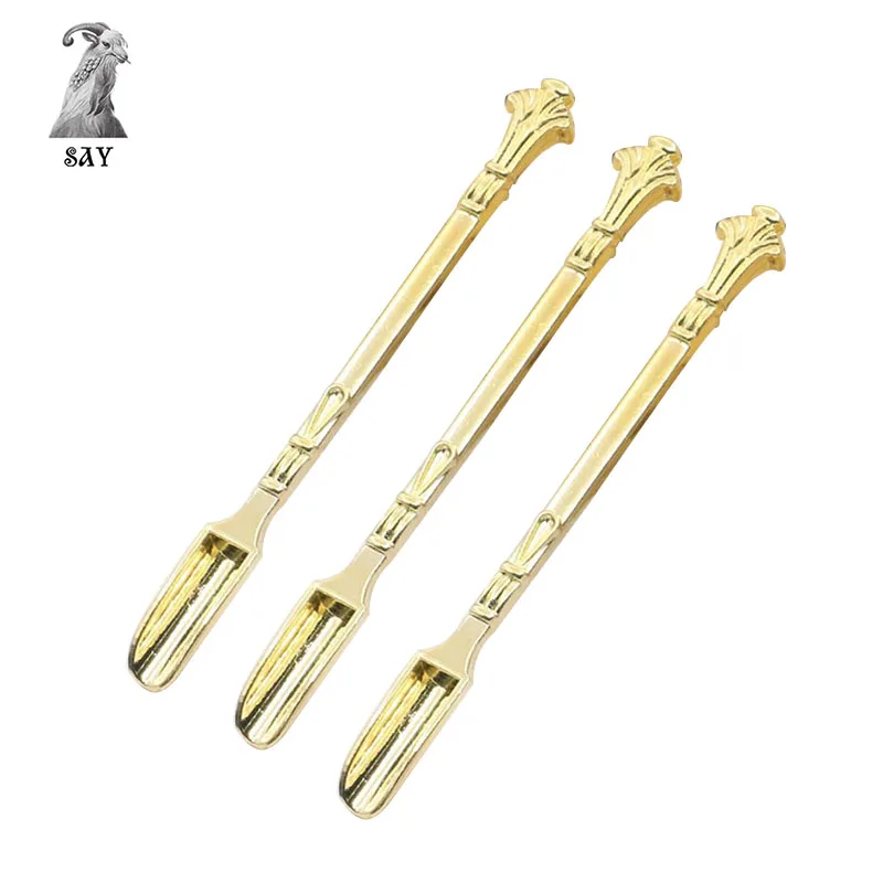 

SY Mini Metal Spoon Medicine Bottle Use Sniffer Snorter Snuff Powder Tobacco Micro-tuning Shovel Smoking Accessories