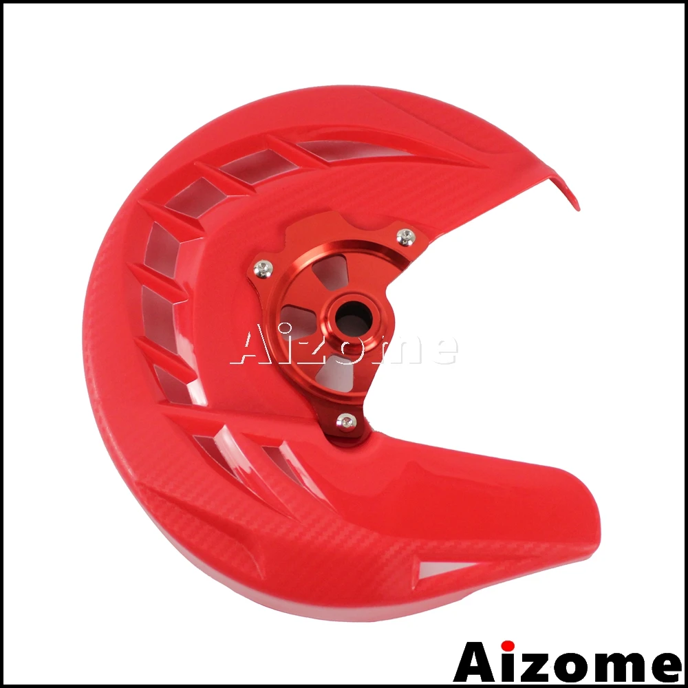Motorcycle Red Xbrake Front Brake Disc Protection Cover Rotor Guard For Honda Crf250r Crf450r