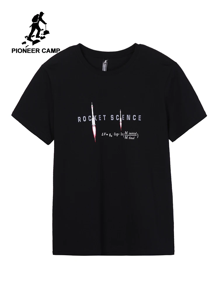 

Pioneer Camp T shirt Men Brand Clothing Fashion Satellite Printed T-shirt 100% Cotton Tshirts Male ADT906251