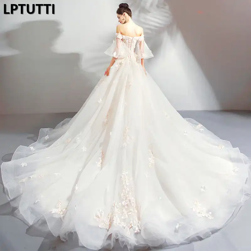 Lptutti Laco Apliques Bordado Novo Vintage Princesa Nupcial