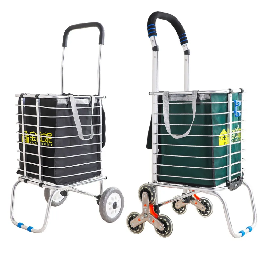KFDQ Old Person Shopping Trolleys,Small Cart Old Man Shopping Dish Home Folding Stairs Stair Portable Trolley Light Trolley Portable Small Trailer,Black KFDQ Old Person Shopping Trolleys,Small Cart Old Man Shopping Dish Home Folding Stairs Stair Portable Trolley Light Trolley Portable Small Trailer,Black