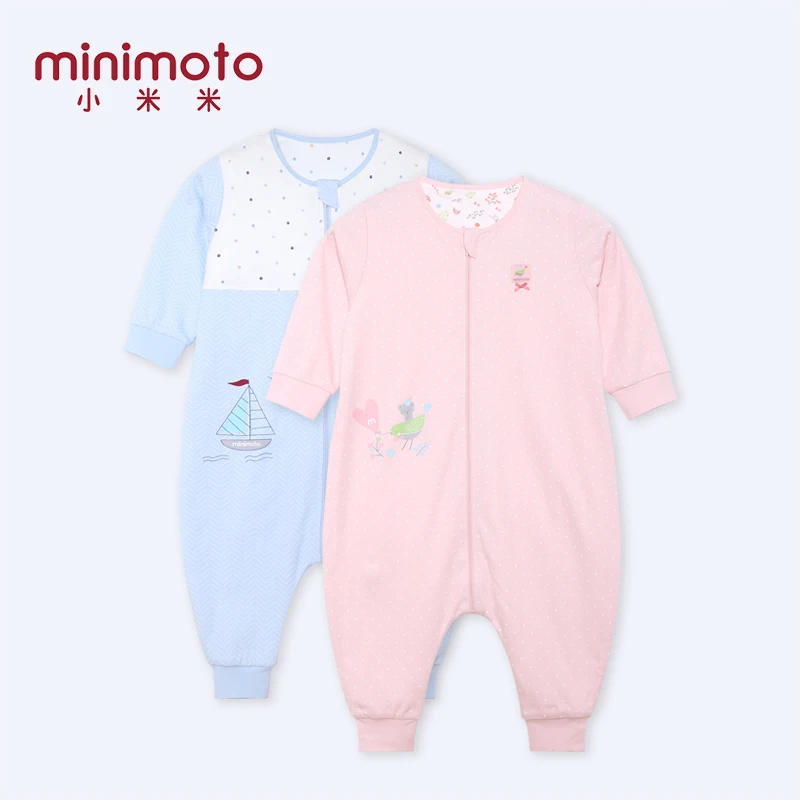 

Newborn Baby Sleeping Bag Legs Split Cotton Infant Sleepsacks Anti-kicked Cartoon Blanket Jumpsuit Long Sleeve Sleepwear Autumn