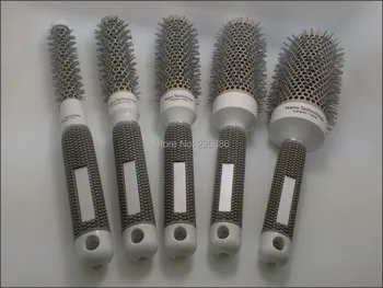 

Round Hair Brush Professional Ceramic Hair Brush Plastic Hair Brush Set GIC-HB504 (5pcs/lot) Free Shipping