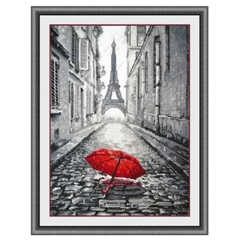 

14/16/18/27/28 Romantic Paris Patterns Counted Cross Stitch Cross Stitch Set Wholesale Cross-stitch Kit Embroidery 4th