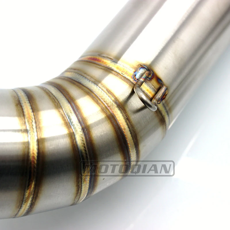 Para BMW S1000RR S1000R HP4 2009-2018 sistema de escape 60-60,5mm de acero inoxidable de enlace tubo de cola escapar de los accesorios de la motocicleta
