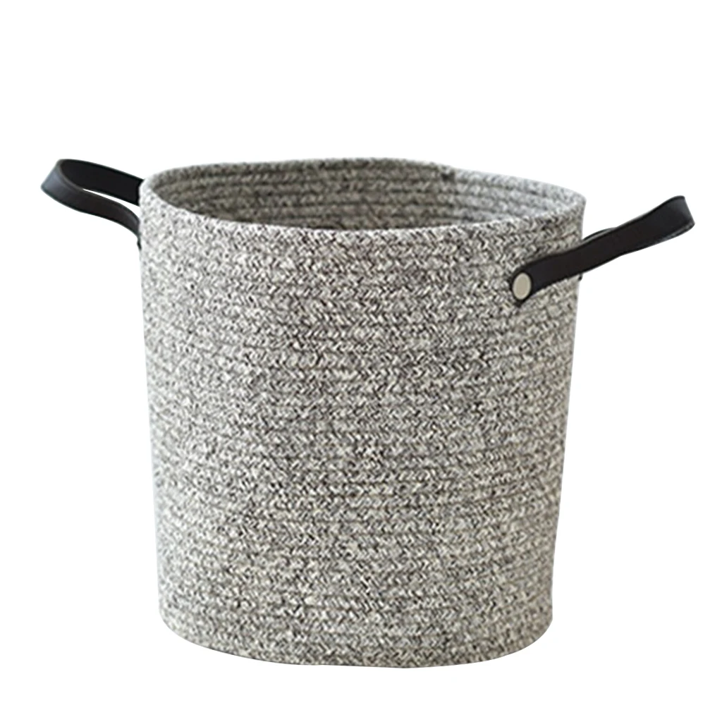 Large Cotton Rope Basket Woven Storage Basket Baby Bins for Diapers Laundry Organization Toys Towels Storage Container