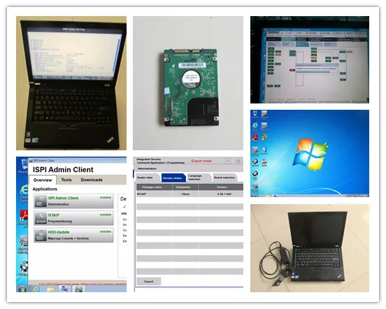  for bmw icom diagnostic computer t410 with 500gb hdd 2019.12 newest software expert mode ( ista d: 