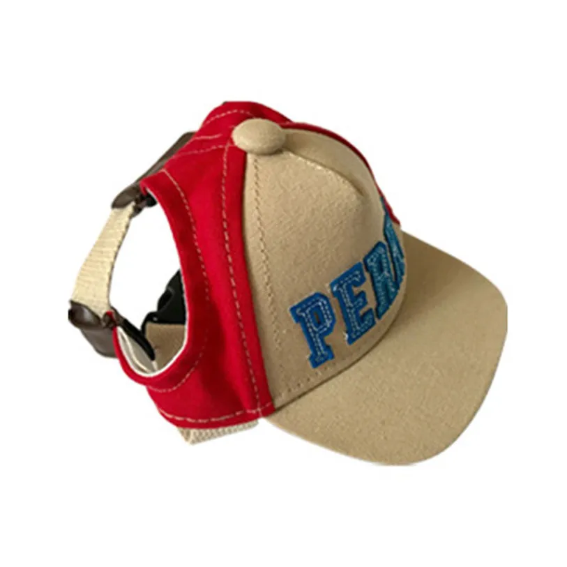 Fashion Letter Canvas Pets Cap Hat Dog Cat Headband Summer Outdoor Headdress Costumes Hair Band Hat Festival Cat Dog Band 40JA11 (3)