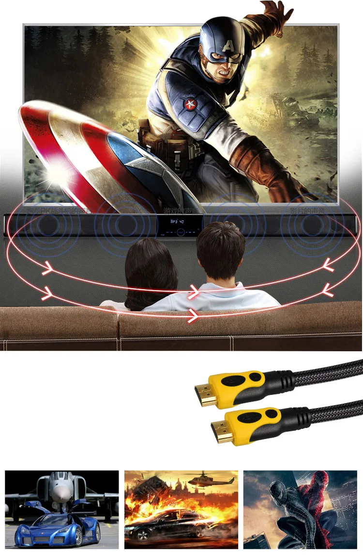 - (4) 4k High-Speed HDMI 2.0 Cable 20M10M5M3M1.5M  Male-Male  For HD TV LCD Laptop Projector Compute For Apple TV