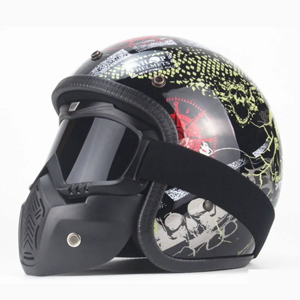 

Motorcycle Helmet Men Retro Motorbike Capacetes Casco Moto Helmet Motorcycle Retro Casque Moto Helmet Riding Casque Motocross