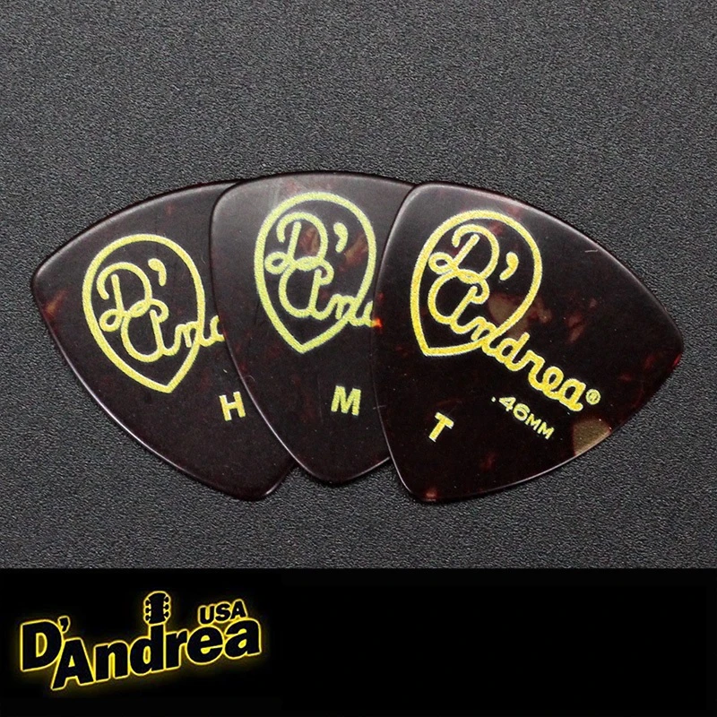 D Andrea米国の346 大丸いトライアングル シェルセルロイドギターピック 1による販売 Pc Guitar Parts Accessories Aliexpress