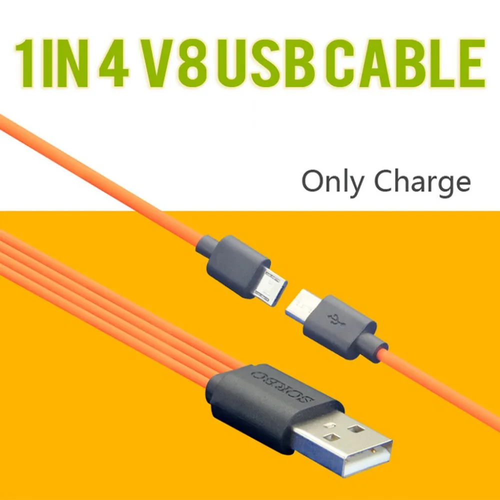 

2019 New and high quality Sorbo 4 In 1 USB 20cm Only Charge Charging Cable fast data transfer speed For Sorbo Battery Android