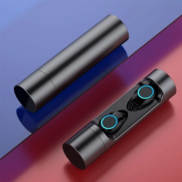 AERBOS глубокий бас Безликий Bluetooth наушники стерео 5,0 спортивные наушники Водонепроницаемая гарнитура с микрофоном для Android Iphone 5 6 7 8 X - Цвет: Black