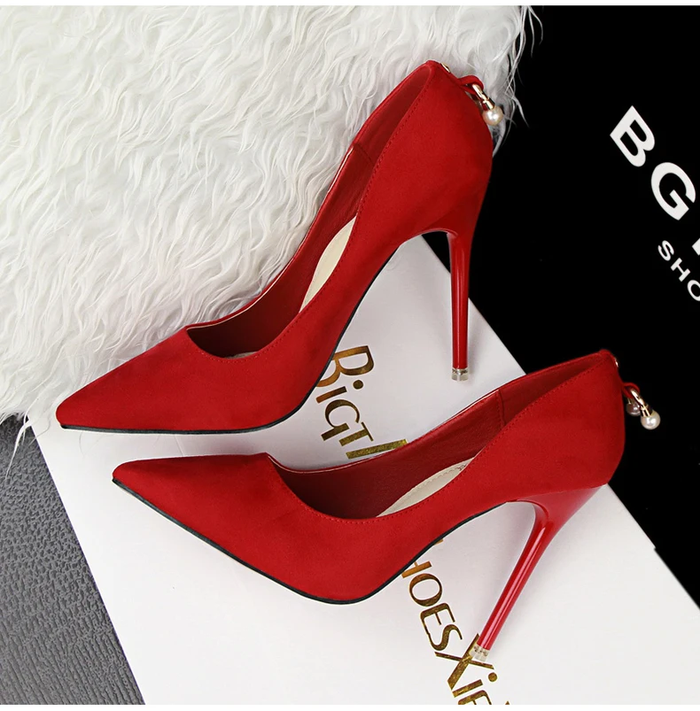 Women's Pumps Shoe Office Lady Thin Heels Women Shoes High Heel Silver Party Luxury Brand Shoes Women 2018 Shoes' Woman Pumps    (6)