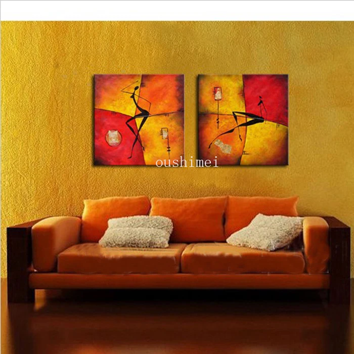 Aliexpress.com : Buy Free Shipping Handpainted Home Decor Wall Art
