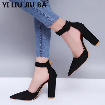 

2019 Sexy Classic High Heels Women's Sandals Summer Shoes women party Pumps Platform high Heels Woman Ankle Strap Shoes **816