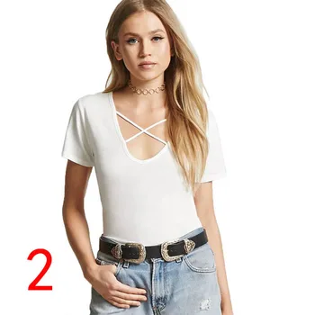 

ZP2008 Fashion V neck T Shirt J61663