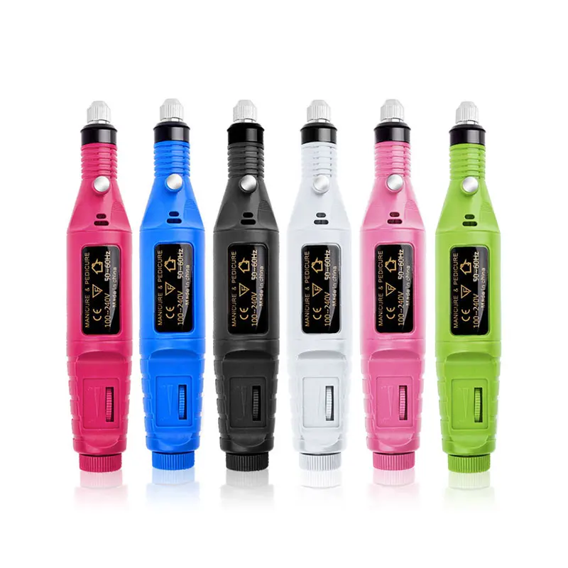 Professional Electric Nail Drill Kit Nail polishing Manicure Machine Electric Nail Art Pen Pedicure with 6 3