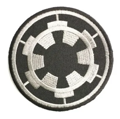

Retro STAR WARS Imperial Cog Target Black Imperial Forces Movie Embroidered IRON ON and SEW ON Patch Military Badge
